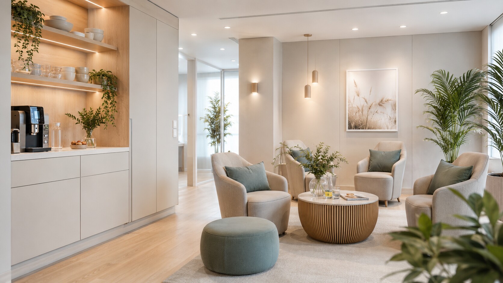 Ruhiger Lounge- und Wartebereich